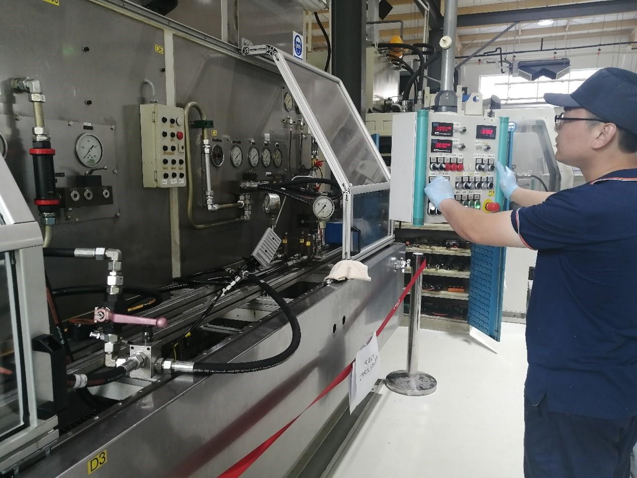 Valve test bench restart in Shanghai